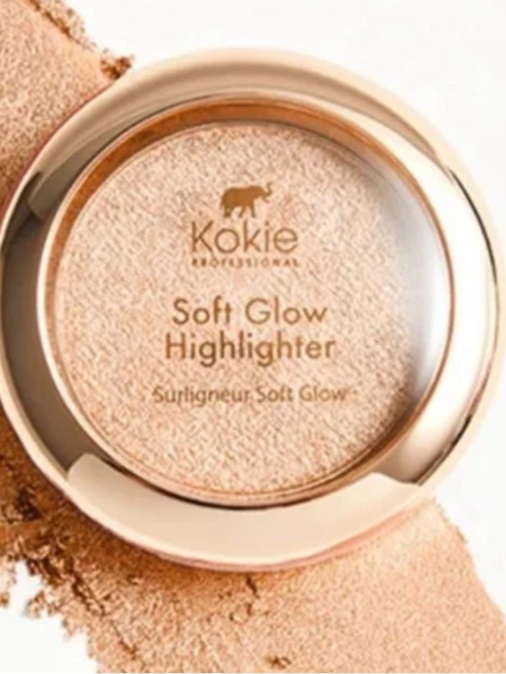 Kokie Soft Glow Highlighter in Heavenly 
(Champagne Gold)
